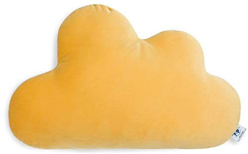 Pepi - Kuschelkissen Kinder - Wolkenkissen - Handgenäht Kissen Kinderzimmer - Baby Kissen Wolke Deko - Kinderkissen Honey