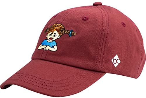 Bavarian Caps Kinder Pippi Langstrumpf Cap, Burgund, ONE Size