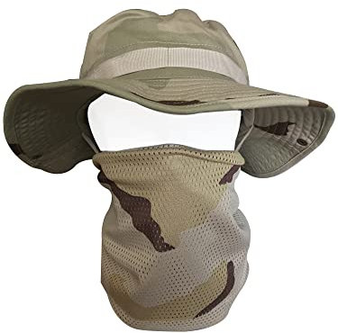 QMFIVE Taktische Boonie Hut Schal Unisex Camouflage Abgerundete Hut Fischer für Tactical Airsoft Paintball Aufstieg Camping (A-DC, 1)