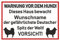 Samunshi® Aufkleber Deutscher Spitz Warnung - Schild Sticker Hinweisschild Warnschild Vorsicht Hund 20 x 13,3cm Deutscher Spitz Warnung schwarz