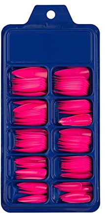 MaNMaNing Farbige lange Stiletto Press On Nails Full Cover Pointys Fake False Nails Künstliche Fingernägel für Frauen Mädchen Acryl Nail Design Salon Maniküre Extension MM629H10790