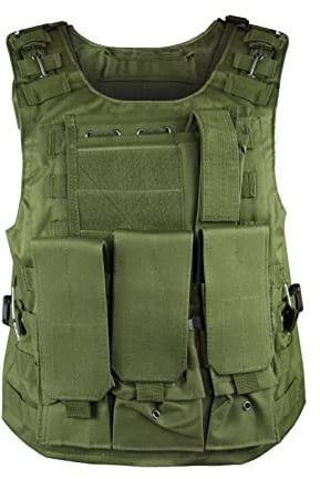 Horizon Tactical Tactical Military Vest Molle Combat Assault Plate Carrier US UK (Green)