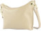 modamoda de - T243 - ital. Umhängetasche Klein Small aus Leder, Farbe:Creme