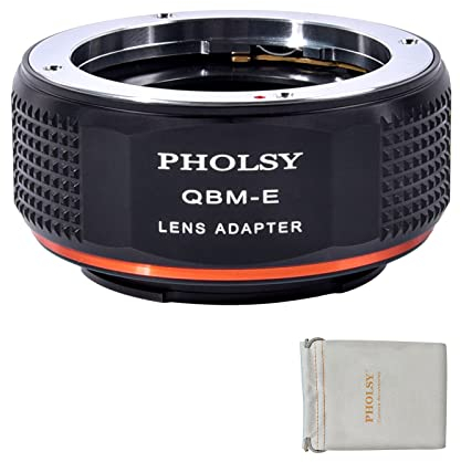 PHOLSY Adaptateur pour objectifs Rollei QBM et Appareil Photo Sony E Mount, a1, a9 II, a7S III/II, a7R V/IV/III/II, a7R a7C a7 IV/III/II, a7 a6600 a6500 a6400 a6300 a6100 a6000 a5100 a5000 Type NEX