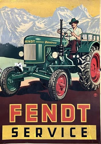 FENDT SERVICE Poster Reproduktion – Format 50 x 70 cm auf Luxuspapier 300 g. Hohe Qualität. Alle Formate möglich.