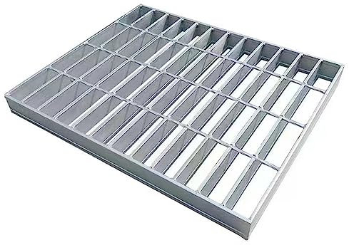 LXBAMKEA Verzinkter Stahl Gitter, Siebplatte Ablassen Gitter-Regenwasserrost, Garagenkanal-Graben-Abflussgitter, Freien Rechteckiger Abwasserkanal Abdeckgitter, Bodenablauf-Kanalgitter (Color : Silve