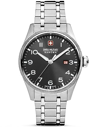 Swiss Military Hanowa SMWGH0000801 Thunderbolt Herrenuhr mit Edelstahlband und Saphirglas