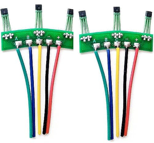 2Stück 2 Räder Elektrofahrzeuge Motor Hall Sensor mit Board Kabel 120-Grad-Motor 3144 3413 Hall-Schaltkreis Element E-Bike Hall-Sensor mit Draht