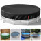 Poolabdeckung FüR Stock Tank Pool, 420 D Oxford-Stoffpoolplane Und Pool Abdeckplane, Uv-Schutz Pool Abdeckplane Mit Kordelzug Und BodennäGeln FüR StabilitäT Und Einfache Installation (Schwarz, 780CM)