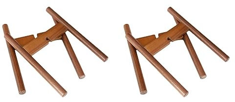 GANAZONO 2st Pflanzgefäß Aus Holz Pflanzen Stehen Moderner Pflanzenständer Jahrhundert Pflanzenständer Pflanzständer Pflanzenhalter Aus Holz Blumenregal Regal Bambus Mini Ausstellungsstand