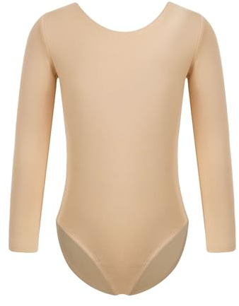 TiaoBug Mädchen Ballett Body Trikot Kinder Kurzarm Langarm Ballettanzug Turnanzug Gymnastikanzug