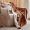 GOTCOZY Heizdecke 130x180 cm - Weicher seidiger Plüsch Wärmedecke Heizdecke 6 Heizstufen und 10 Stunden Auto-Off-Timer Überhitzungsschutz Kuscheldecke für Bett&Büro Waschbar(Kekse)