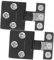 WOONEKY 2 Stück Glas Clip Schrankscharniere Glas Duschtürscharniere Tür Glas Einsatz Weinschrank Klemmen Scharniere Für Glas Duschtüren Türscharniere Clip Scharniere Für