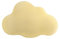 Viusneun Kuschelkissen Kinder Wolkenkissen, Weiche Flauschige Wolkenform Zierkissen Sofakissen, Plüsch Kissen Dekokissen für Kinderzimmer Schlafzimmer Deko,54 * 34cm (Gelb)