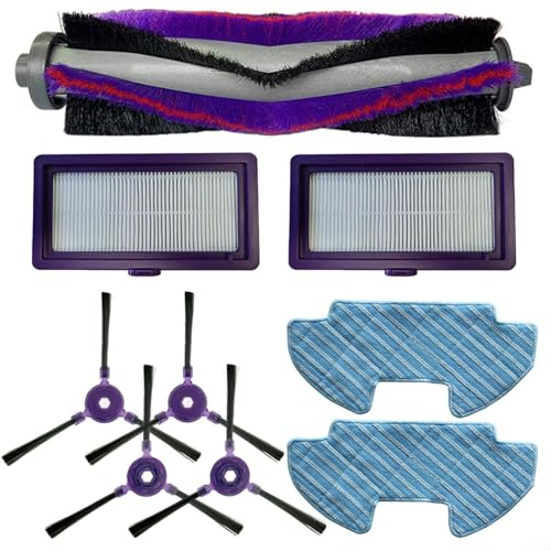 Ersatzteile für Samsung PowerBot VR05R503/SA DJ81-00167A Staubsauger-Zubehör-Set mit 1 Rollenbürste + 2 Filter + 2 Wischtuch + 4 Seitenbürsten
