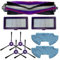 Piezas de repuesto para Samsung PowerBot VR05R503/SA DJ81-00167A Kit de accesorios para aspiradora con 1 cepillo de rodillo + 2 filtros + 2 paños de fregona + 4 cepillos laterales