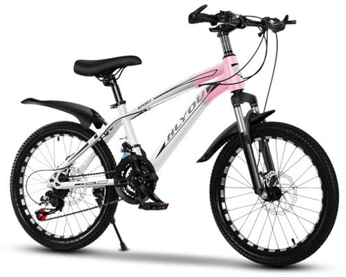 Mountainbike 21 Geschwindigkeit 22 Zoll Student Jungen und Mädchen Stoßdämpfung Doppelscheibenbremse C,24 inches