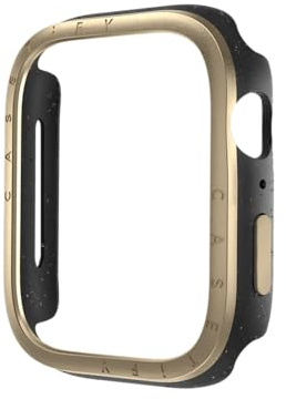 CASETiFY Impact Watch Case [Brushed Aluminium Bezel] Compatible with Apple Watch Series 10-42mm - Gold