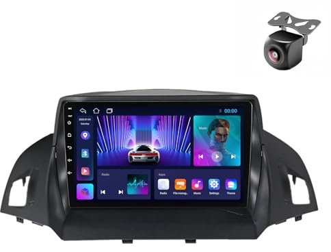 Android13 Autoradio per FORD C-MAX KUGA 2 ESCAPE 3 2012-2019 2 DIN Stereo Car Tablet Pollici Schermo MP5 Lettore Multimediale Receiver GPS con FM SWC QLED Carplay Android Auto (M150CP 4core 2+32G)
