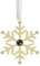 Bocheng Personalisierte Weihnachtskugel mit Schneeflocken, personalisierbar, Projektionsfoto, Weihnachtsdekoration (Gold, 5 cm)