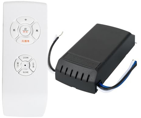 Bohany Fernbedienung für Deckenventilator, Fernbedienung für Deckenventilator | Steuerung und Empfänger der kleinen Größe | Transmitter der eingestellten Geschwindigkeit, Steuerung