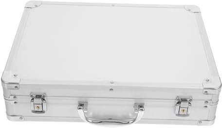 Artibetter Aktentasche Aus Aluminiumlegierung Tragbare Aufbewahrungsbox Für Dokumente Stoßfester Werkzeugkasten Geräumige Metallkoffer Für Herren Kompakte Handaufbewahrungsbox Für