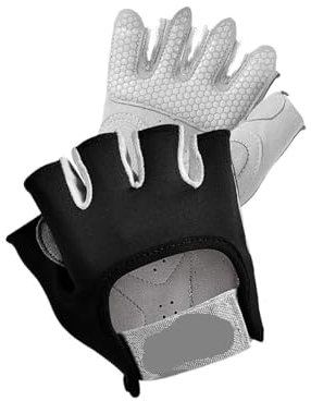 LIZHAYG Gym Handschuhe 1 Paar Fitnesshandschuhe for Fitnessstudio, Bodybuilding, Training, Sport, Gewichtheben, Übungen, rutschfeste Handschuhe for Frauen und Männer, Yoga-Handschuhe(Black,M)
