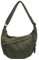 HiTotes Borsa a tracolla in nylon a mezzaluna da donna a mezza luna, borsa a tracolla, 02-velluto a coste Verde, 34cm