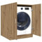 Mobile per Lavatrice Rovere Artigianale 70,5x71,5x91,5 cm con Anta - Mobile Lavanderia Multifunzionale, Resistente all'Umidità, Facile da Pulire, Spazioso per Prodotti Bucato e Pulizia (28,9KG)