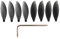 ZAPYVET 4 Paar Anafi Propeller Klapppropeller Ersatzteile CW CCW Blade Ersatzprops mit Werkzeug AB Blade, for Parrot Anafi Drone Drohnen-Propeller-Set