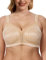 WingsLove Women's Full Coverage Plus Size Everyday Bra Minimizer Wireless Non Padded Wide Straps Comfort and Support for Large Bust(Honey Nude, 38D)