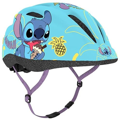 Stitch-Junior Casque de vélo pour enfant Taille S 48-52 cm env. 2-5,5 ans