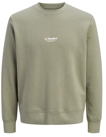 JACK & JONES Male Sweatshirt Gedruckt Sweatshirt | Bio-Baumwolle | nachhaltige Materialauswahl | Perfekt für Freizeitaktivitäten | Schlichtes, zeitloses Design | Normal Fit
