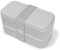 monbento - MB Original grau Coton Bento Box Made in France - Brotdose mit 2 Fächer - Lunch box perfekt für Büro/Meal prep/Schule