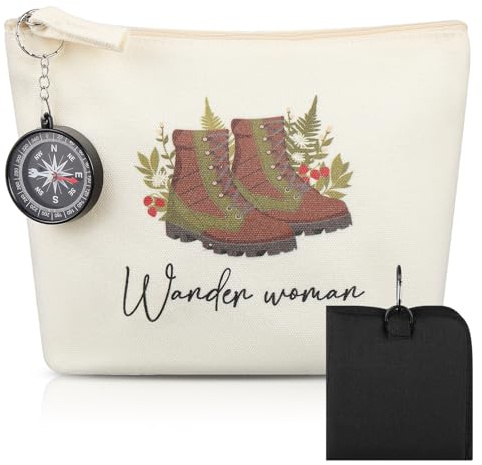 Namalu 4 Wandern Geschenke Wanderzubehör Wundertüte | Enthalten Faltbar Sitzkissen Kompass Wander Canvas Tasche Regenponcho Wanderausrüstung Damen Geschenke für Wanderer