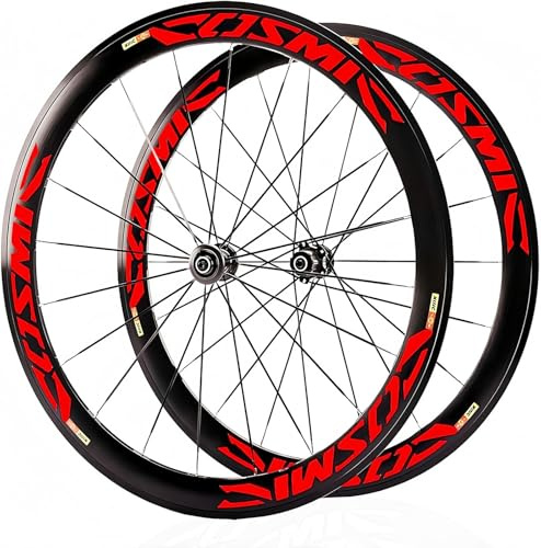 Rennrad-Laufradsatz, 700C Aluminiumfelgen, 40/50 mm, V/C Scheibenbremsen, 20 Loch, Schnellspanner für 8-, 9-, 10- und 11-Fach Kassette E,40mm disc Brake