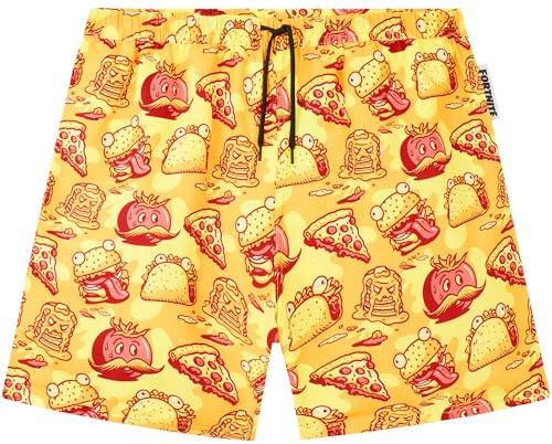 Pokemon | Minecraft | Fortnite Maillot de Bain Garcon 7-14 Ans, Bermuda Short de Bain Ceinture Elastique Doublure Intérieure, UPF 50+, Ete Idee Cadeau