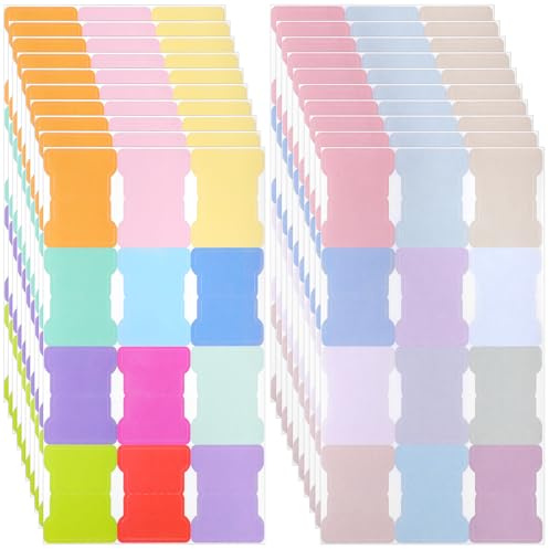 JJUNW 20 Sheets Sticky Index Tabs, Tabs for Notebooks, Writable Blank Monthly Index Tabing Annotation Planner Tab, Divider Tab for Diary Notebook Bookmark