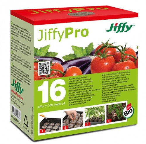 JIFFY Maxi Torfquelltöpfe, Ø 50 mm, 16 Stück
