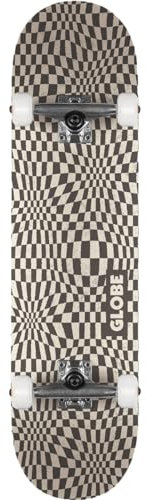 Globe Skateboard Complete G0 Checked Out, Größe:8, Farben:Black/Off-White