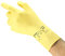 Ansell AlphaTec 87-086 Mehrzweckhandschuhe aus Latex, Chemikalienschutz, Lebensmittel Geeignet, Wiederverwendbare Gummihandschuhe, Hausputz, Haushalt, Kochen, Gelb, Größe XS (1 Paar)