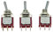 Salecom 3 x Dpdt 3 posizione on/off della chitarra mini interruttore a levetta auto/barca interruttori
