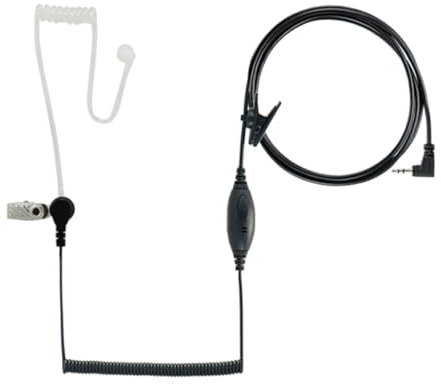 Cobra GA-SV01 Überwachungs-Kopfbügelmikrofon mit PTT-Taste (Push to Talk), kompatibel mit Cobra microTalk Funkgeräten - schwarz