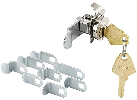 PRIME-LINE MP4530 Mail Box Lock, XL2 Keyway with Dust Cover, Pack of 1, Nickel, 1 Pack