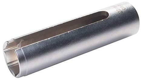 SW-Stahl 26158L Lambdasonden Steckschlüssel Ford - SW 22 mm - 1/2 Zoll | Spezialwerkzeug aus Chrom-Vanadium für Lambdasonden mit Hitzeschutz, 110 mm Länge, 6-kant Profil, abgestufte Ausführung