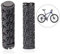 Xrten Totenkopf Fahrrad Lenkergriffe,Anti-Rutsch Gummi Fahrradgriffe Atmungsaktive Lenkergriffe für MTB(Schwarz)