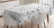 ABAKUHAUS Sterne Tischdecke, Grau Sterne Celebration, Inn und Outdoor Bereich geeignet Waschbar Druck Klare Farben Kein Verblassen, 140 x 200 cm, Hellgrau Grau