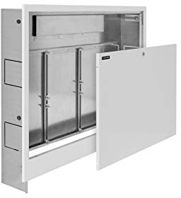 NANOPANEL Unterputz Verteilerschrank Verteilerkasten für Fußbodenheizung 4 bis 12 Heizkreise (12 | 795mm / 575-665mm / 110-170mm)