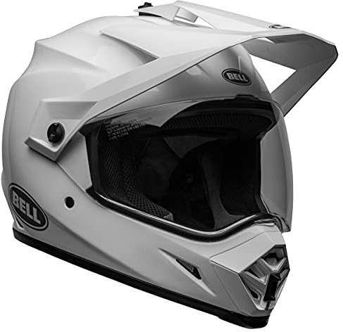Bell MX-9 Adventure MIPS Helm, glänzend, Größe L, Weiß