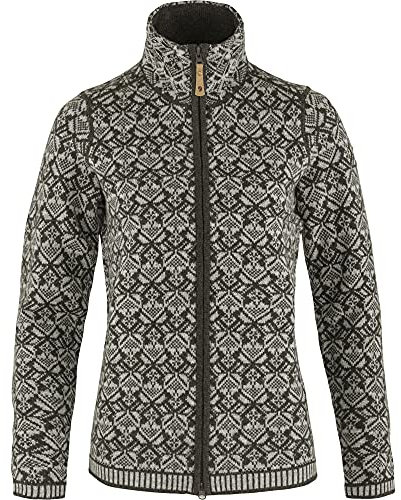 Fjällräven Damen Snow Cardigan Sweatshirt, Dark Olive, M EU